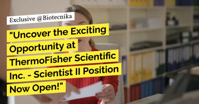 ThermoFisher Scientific Inc Job - Mol Bio & Life Sciences Apply