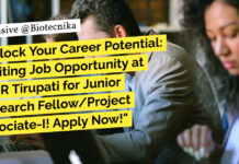 Exciting Job Opportunity at IISER Tirupati for JRF/Project Associate-I! Apply Now! IISER Tirupati Biology Vacancies