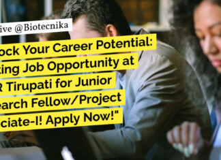 Exciting Job Opportunity at IISER Tirupati for JRF/Project Associate-I! Apply Now! IISER Tirupati Biology Vacancies