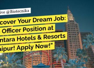 EHS Officer Position at Anantara Hotels & Resorts! Food Tech & Microbiology Apply Now! EHS Officer Position