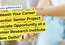 Life Sciences Senior Project Associate Opportunity at BRIC-National Institute of Immunogy BRIC-NII Delhi Project Vacancies