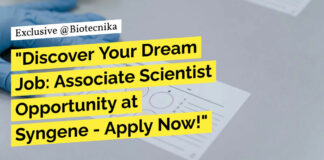 Biological Sciences Associate Scientist