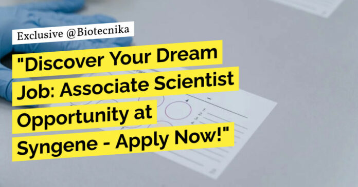 Biological Sciences Associate Scientist