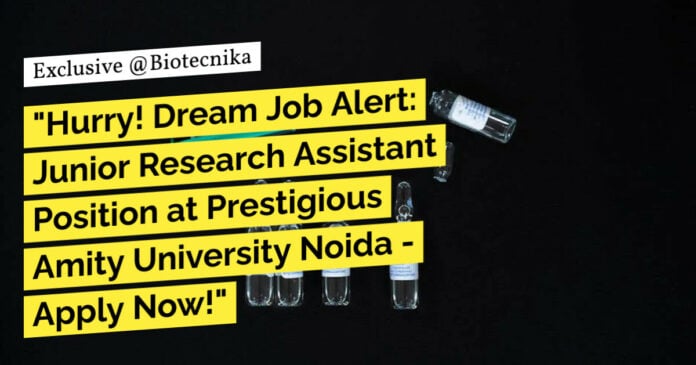 AIMMSCR Life Science Assistant Job