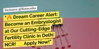 Embryologist Job Openings