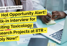 CSIR-IITR Project Staff Positions