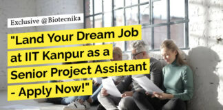 IIT Kanpur Project Vacancies For Biological Sciences, Biology - Apply Now