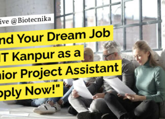 IIT Kanpur Project Vacancies For Biological Sciences, Biology - Apply Now