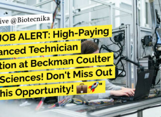 MSc Biochemistry Vacancies at Beckman