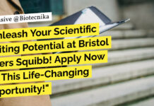 Biological Sciences Scientific Writer at Bristol Myers Squibb! Apply Now!