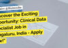 Clinical Data Specialist Job at IQVIA For Biological Sciences – Apply Now! Clinical Data Specialist Job