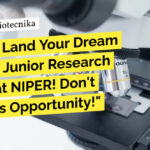 NIPER Life Science Research Recruitment - MSc & MTech Apply