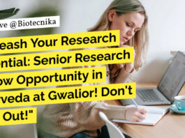 Govt Ministry of AYUSH RARI Research Fellow For MSc, MTech Biotech, Life Sciences, Biochem, Attend Walk-In Govt RARI SRF Position