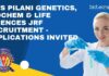 BITS Pilani Genetics JRF Recruitment