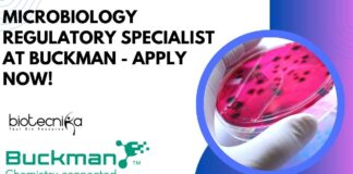 Microbiology Regulatory Specialist at Buckman