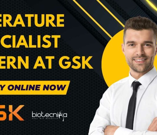 Literature Specialist Intern at GSK
