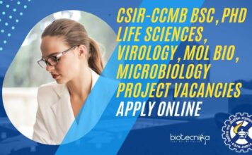 CCMB Project Vacancies 2024