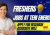 Freshers Jobs at TERI Energy