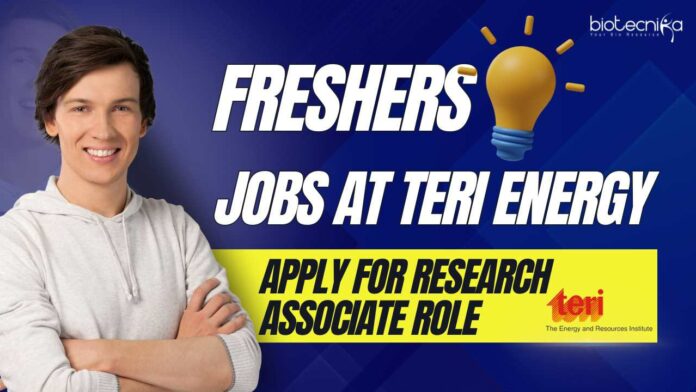 Freshers Jobs at TERI Energy
