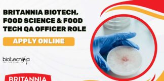 Britannia Biotech QA Job
