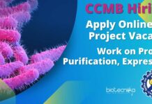 CCMB Vacancies - Apply Online