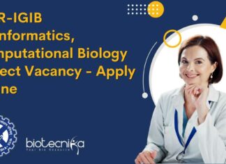CSIR-IGIB Bioinformatics, Computational Biology Project Vacancy – Apply Online IGIB Bioinformatics Project Vacancy