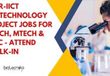 CSIR-IICT Biotechnology Project Jobs