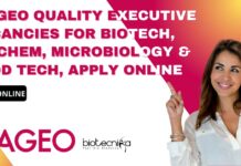 DIAGEO Quality Executive Vacancies For Biotech, Biochem, Microbiology & Food Tech, Apply Online DIAGEO Quality Executive Vacancies