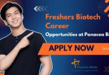 Freshers Biotech Vacancies at Panacea