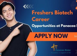 Freshers Biotech Vacancies at Panacea