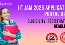 IIT JAM 2025 Application Portal