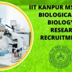 IIT Kanpur Research Fellow Recruitment