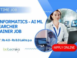 Bioinformatics Researcher & Trainer Job