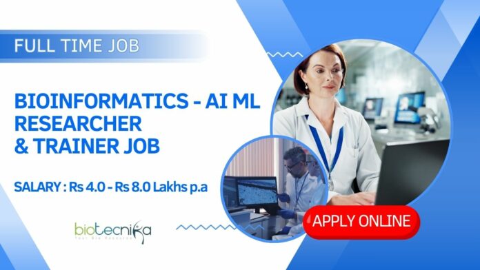 Bioinformatics Researcher & Trainer Job
