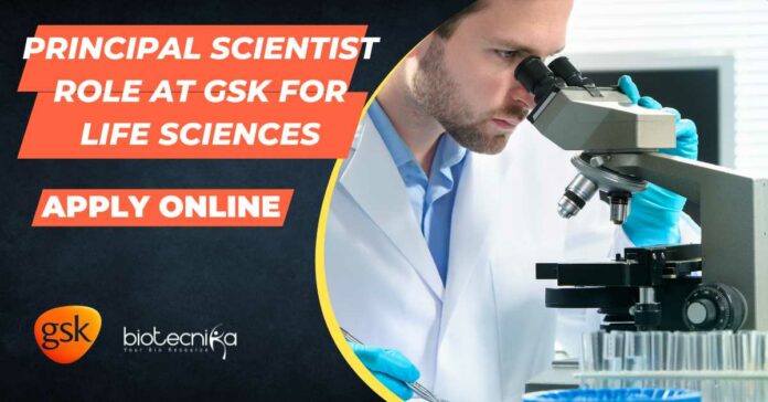 Principal Scientist Role at GSK