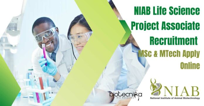 NIAB Project Vacancies Life