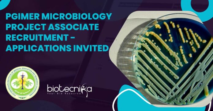 PGIMER Microbiology Project Associate