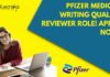 Pfizer Medical Writing Quality Reviewer Role! Apply Now! Pfizer Medical Writing Quality