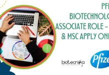 Pfizer Biotechnology Associate Role