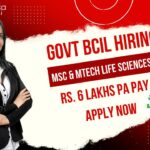 BCIL Life Science Vacancies