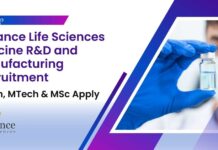Reliance Life Sciences Vaccine R&D and Manufacturing Recruitment – BTech, MTech & MSc Apply Reliance Life Sciences Vacancies For