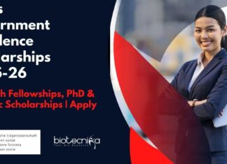 Swiss Government Excellence Scholarships 2025-26 – Research Fellowships, PhD & Post Doc Scholarships – Apply Online Swiss Government Excellence Scholarships 2025-26