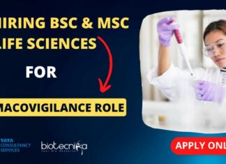Pharmacovigilance Role at TCS Mumbai – Apply Now! BSc, MSc Life Sciences Eligible Pharmacovigilance Role at TCS Mumbai