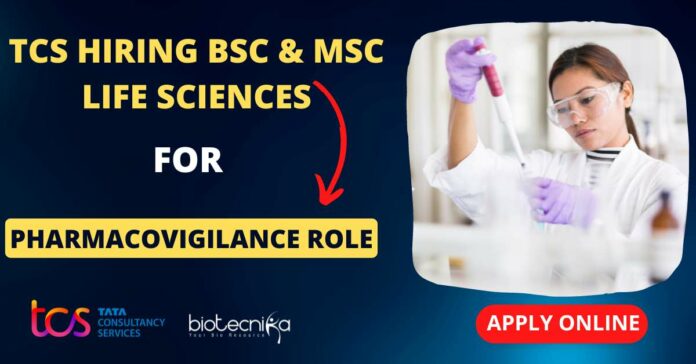 Pharmacovigilance Role at TCS Mumbai