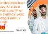 Exciting Project Associate Job Opportunity at TERI Energy! MSc Biotech Apply Online Project Associate Job Opportunity