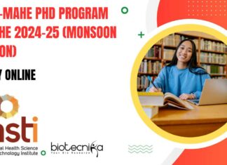 THSTI-MAHE PhD 2024-25 Admission