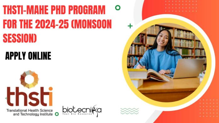 THSTI-MAHE PhD 2024-25 Admission