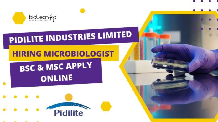 Pidilite Industries Limited Hiring