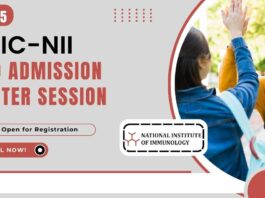 NII PhD 2024-25 Admissions Winter Session