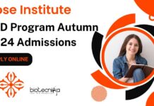 Bose Institute PhD Admissions 2024